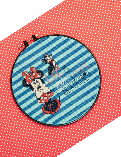 Disney Minnie Cross Stitch Hoop Kit Issue 0